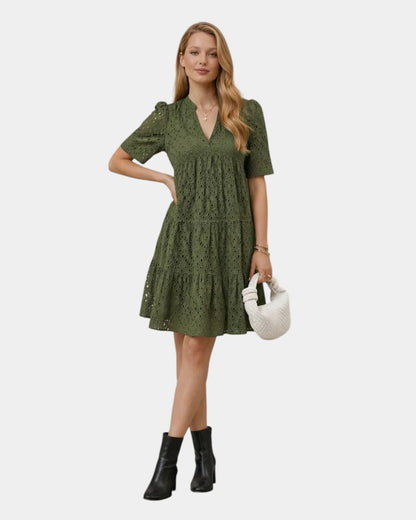 Garance | Robe mini brodée