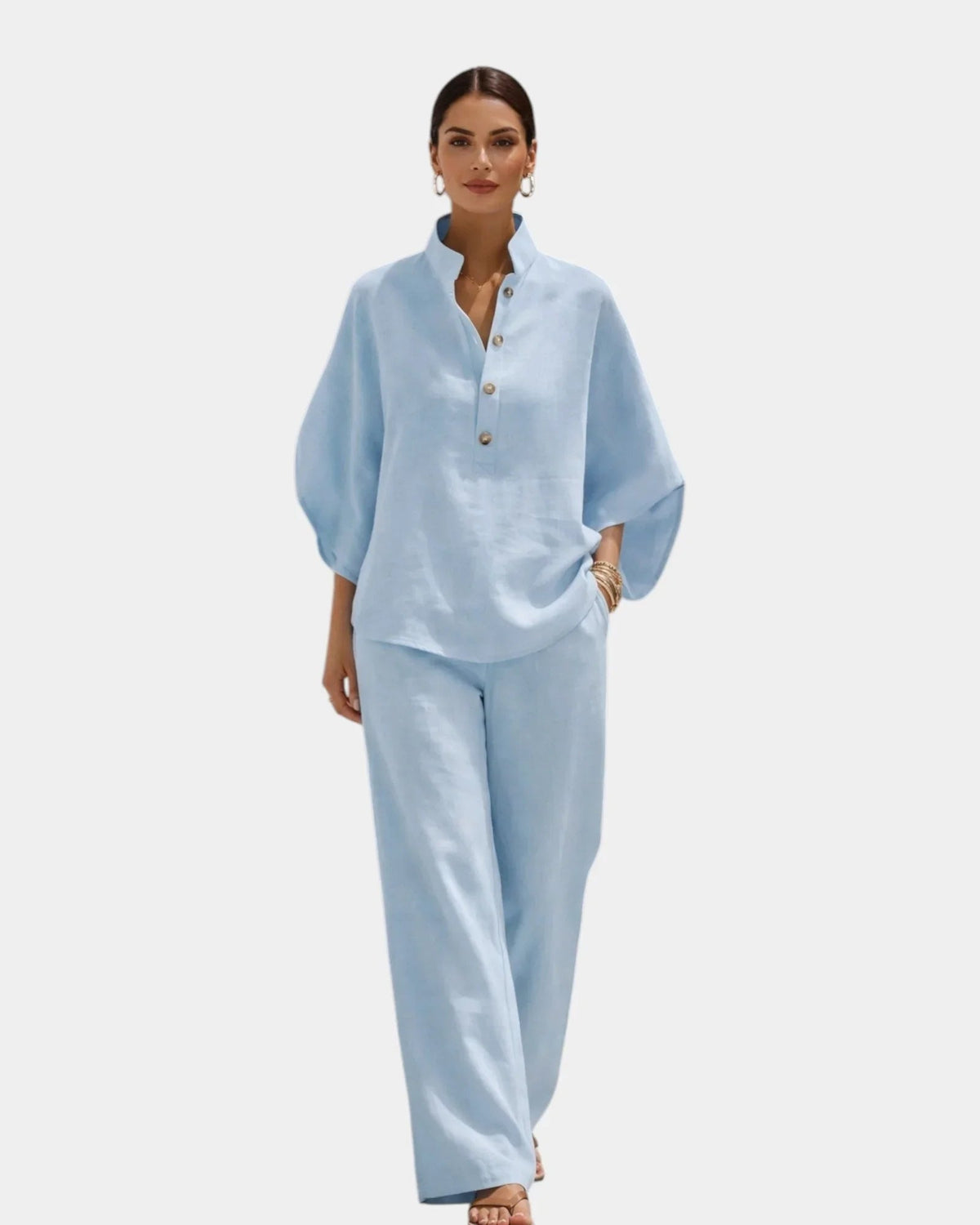 Brune |  Ensemble en coton en deux pièces