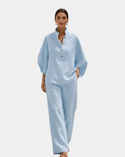 Brune |  Ensemble en coton en deux pièces