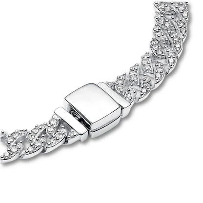 Adele | Bracelet cubain en moissanite