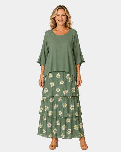 Agnès | Élégant Robe Maxi Fluide