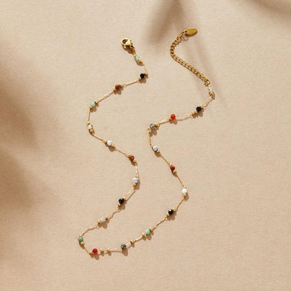Élodie | Collier en Gemmes Colorées